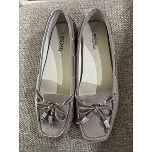 NEW US7M  Michael Kors Ripley Leather Loafer Fawn Cushioned Flat